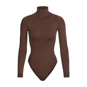 SKIMS Essential Mock Neck Long Sleeve Bodysuit